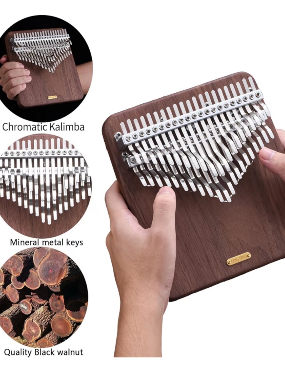 LingTing 42 key kalimba with carry case